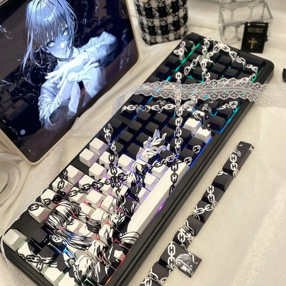 MAKIMA NOIR Keycap Set – 129-Key Anime PBT Japan Edition