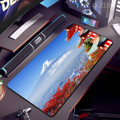 Japanese Sakura Landscape Mouse Pad – Large Desk Mat