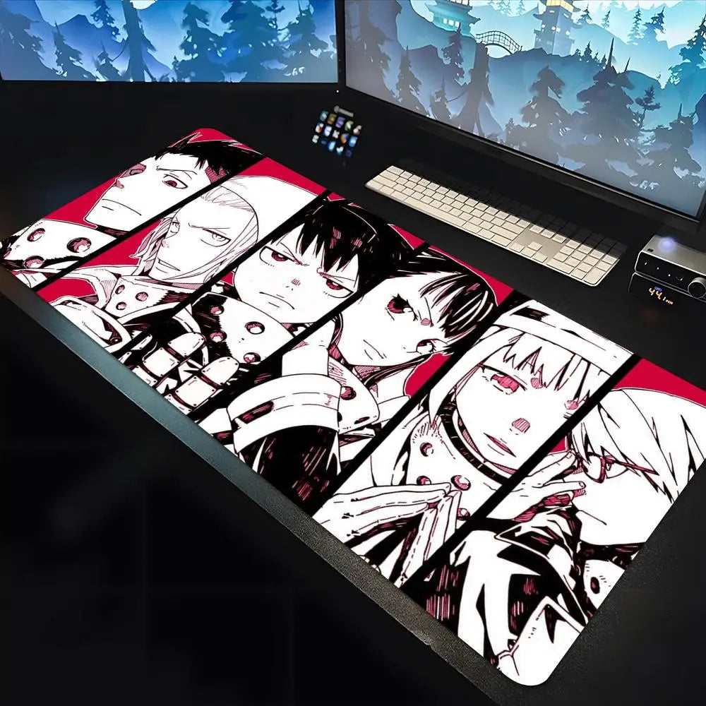 Fire Force Flame Edition XL Desk Mat – Anime Extended Gaming Mousepad