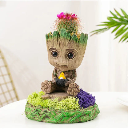 Baby Groot Planter Pot – Cute Tree Man Flower Holder