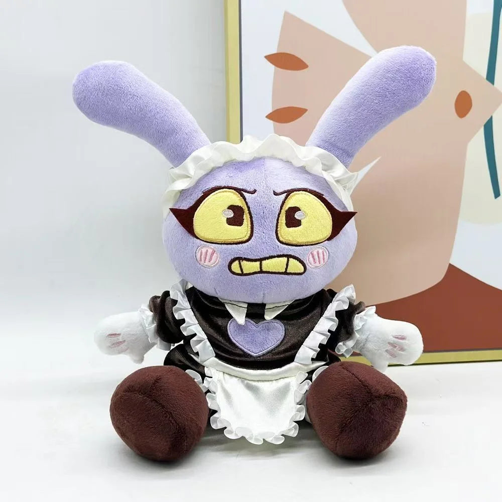 25cm Maid Jax Plush Toy – Soft Stuffed Rabbit Doll, Cute Cuddly Character Plush for Girls Room Decor, Birthday Gift & Collectible Plush Toy