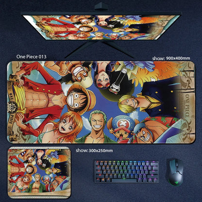 One Piece Anime Character XXL Gaming Mouse Pad – Luffy, Zoro & Crew Desk Mat