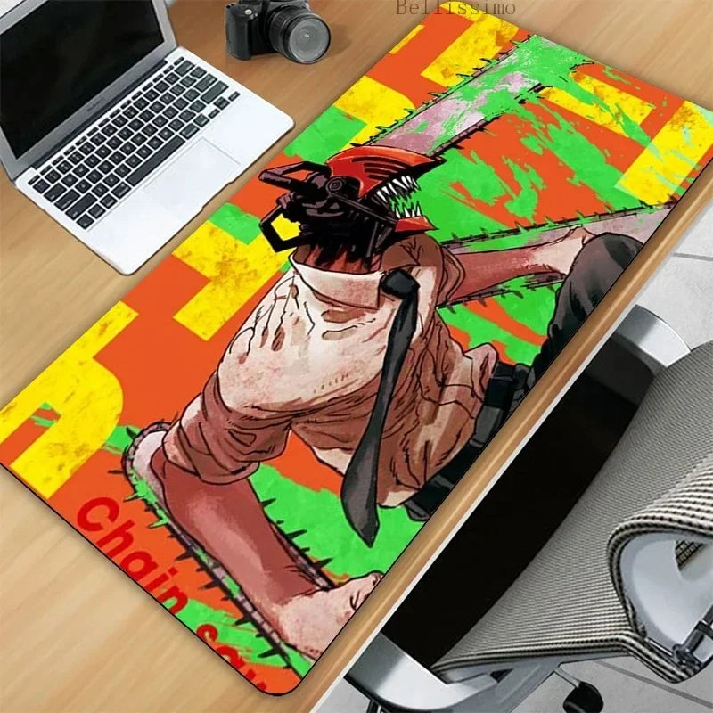 Chainsaw Man XL Gaming Desk Mat – Anime Extended Mousepad