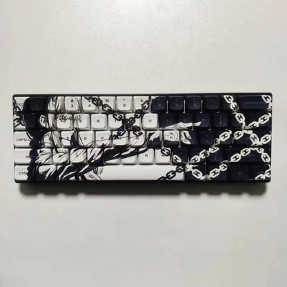 MAKIMA NOIR Keycap Set – 129-Key Anime PBT Japan Edition