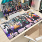 Demon Slayer Gaming Mouse Pad XL – HD Printed Extended Desk Mat for PC & Laptop Setup – Non-Slip Rubber Base, Stitched Locking Edges, Smooth Precision Surface for Gaming & Office Use