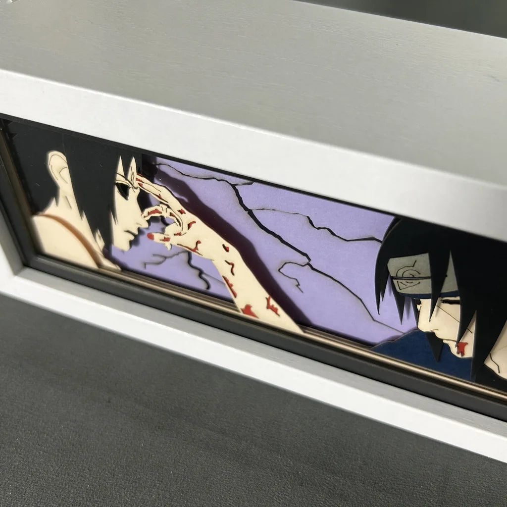 Uchiha Sasuke & Uzumaki Naruto 3D Anime LED Light Box