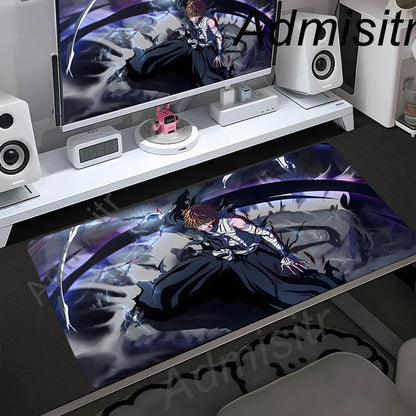 Bleach XXL Gaming Desk Mat – Kurosaki Ichigo Black & White Edition