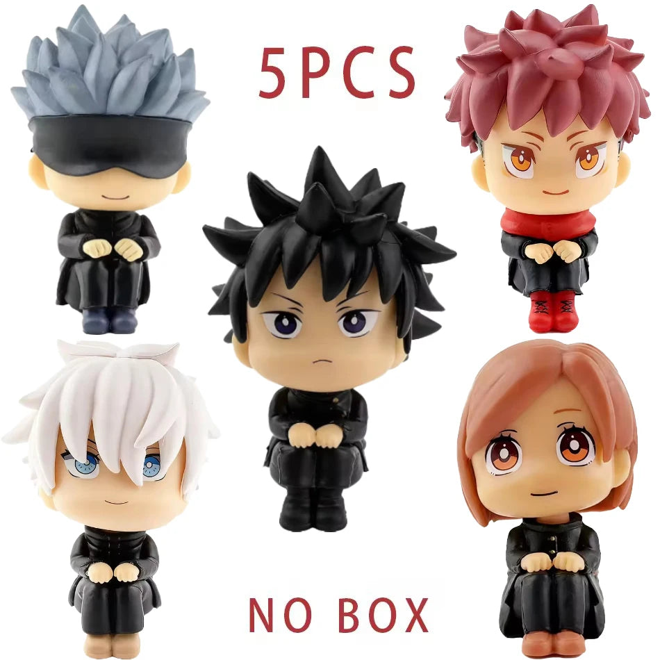 Jujutsu Kaisen Chibi Figure 5‑Pack PVC Set (10cm)