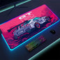 RGB Car Gaming Mouse Pad – LED Desk Mat