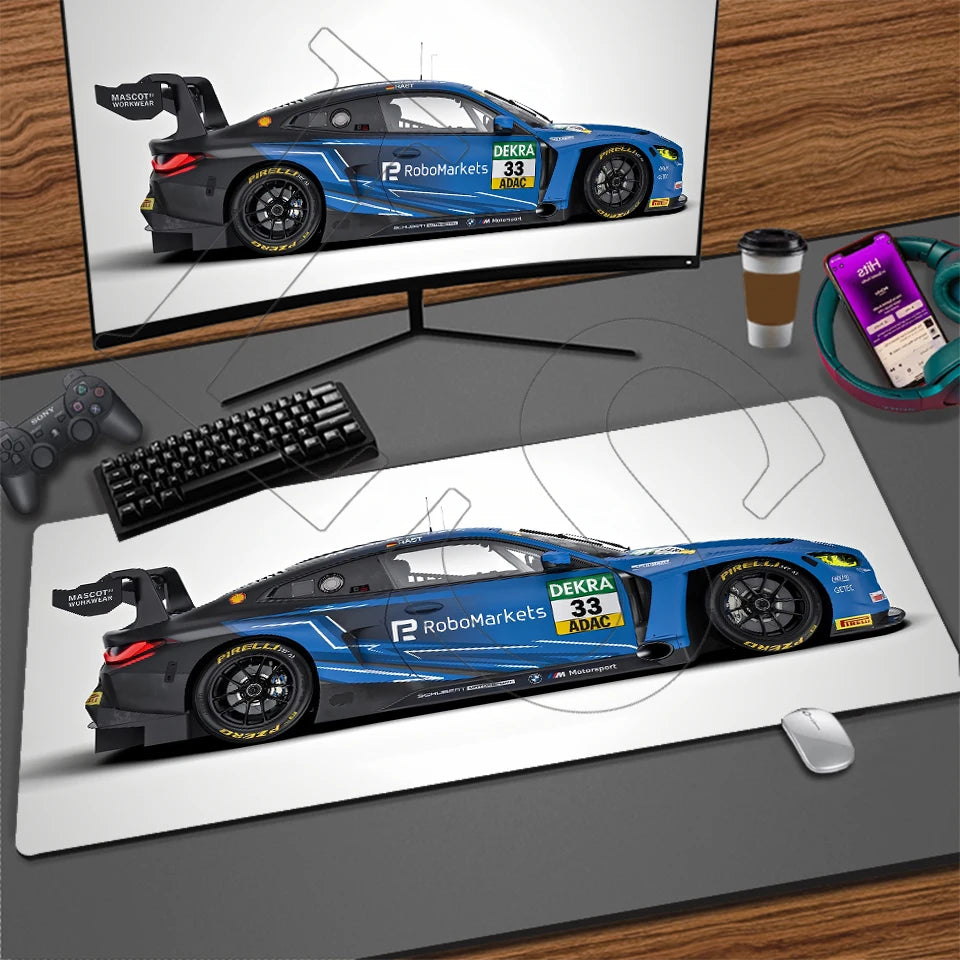 Sports Car XXL Gaming Mouse Pad – Non-Slip Desk Mat