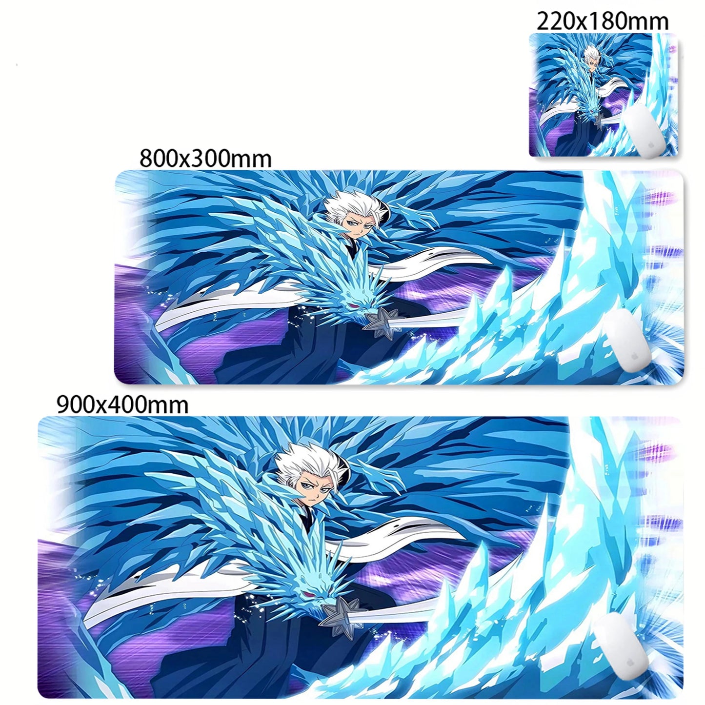 Bleach XXL Gaming Desk Mat – Kurosaki Ichigo Black & White Edition