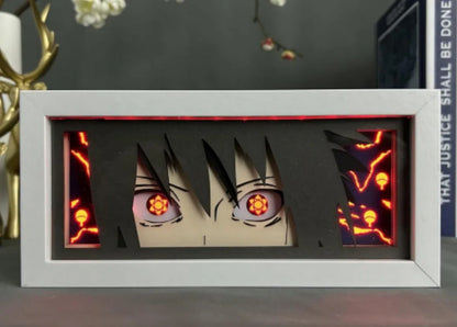Uchiha Sasuke & Uzumaki Naruto 3D Anime LED Light Box
