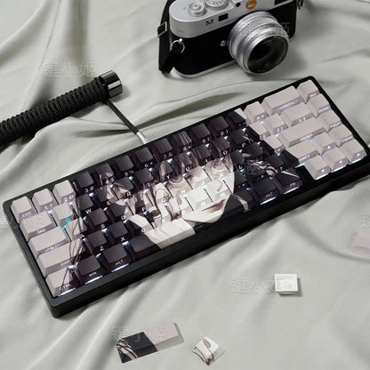 MAKIMA ECLIPSE Keycap Set – 82-Key Translucent PBT | Anime Edition