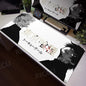 Tokyo Ghoul Anime XXL Desk Pad – Large Gaming Mouse Mat for Home Office & PC Setup, Black & White Comic Style Keyboard & Mouse Pad with Stitched Edge