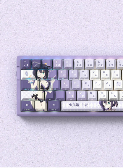 NEON SHOGUN Keycap Set – 129-Key Anime PBT Side-Glow Edition