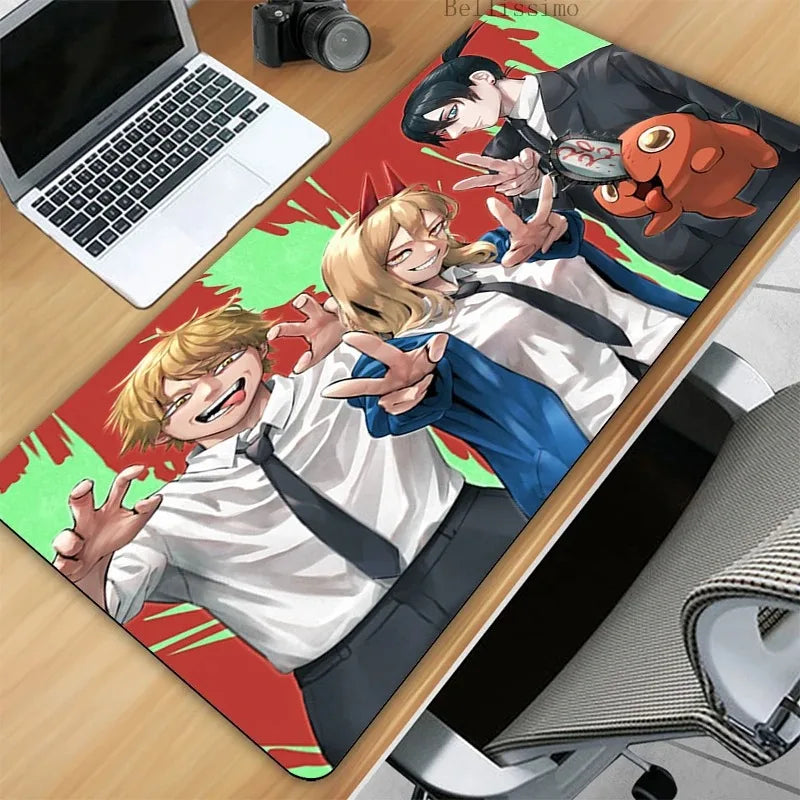Chainsaw Man XL Gaming Desk Mat – Anime Extended Mousepad