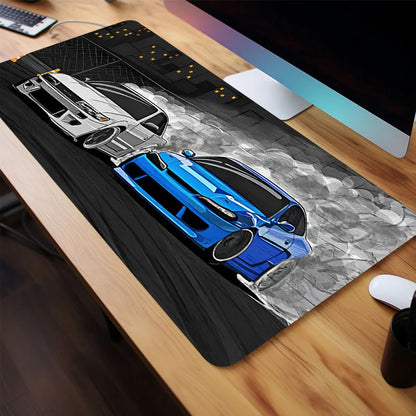 JDM Car XL Gaming Mouse Pad – Stitched Edge Desk Mat