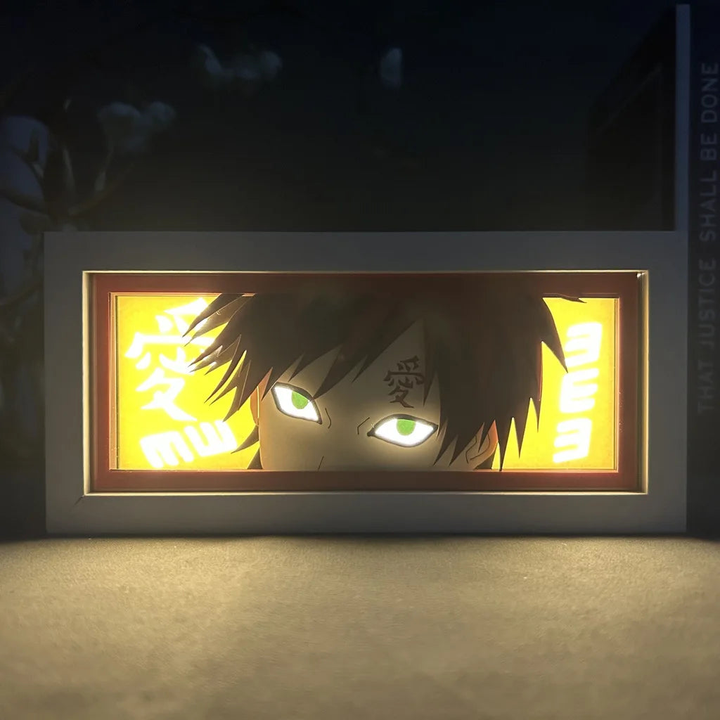 Uchiha Sasuke & Uzumaki Naruto 3D Anime LED Light Box