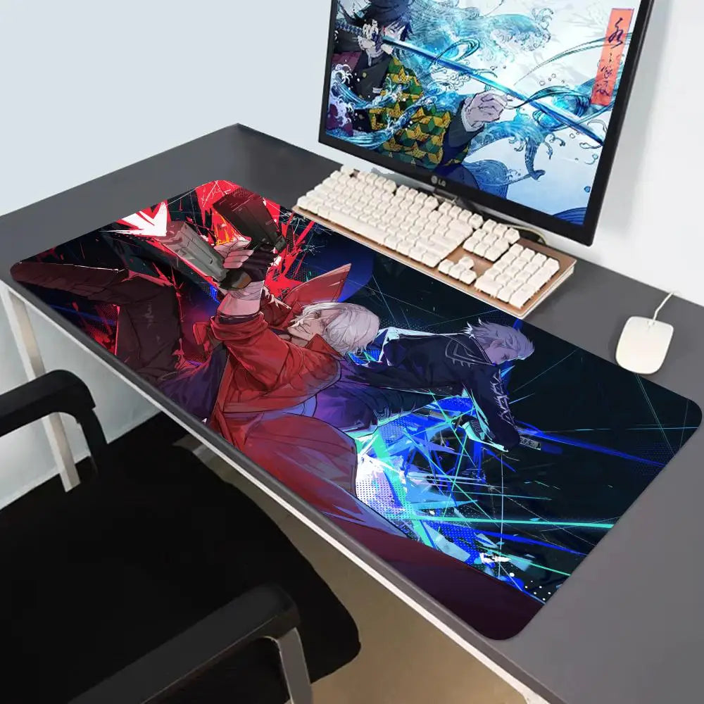 Devil May Cry Dante, Vergil & Nero XXL Gaming Mouse Pad – Anime Extended Desk Mat (900×400mm)