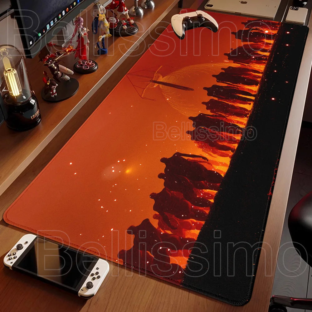 Attack on Titan XXL Gaming Mouse Pad – Anime Desk Mat (90×40cm) with Non-Slip Base & Stitched Edges