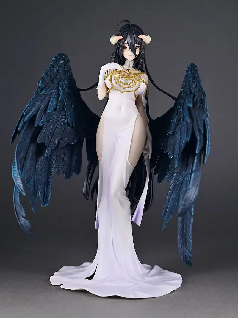 Overlord Albedo White Dress Winged GK Figure – Premium Anime Statue Collectible (Desk & Display Model)
