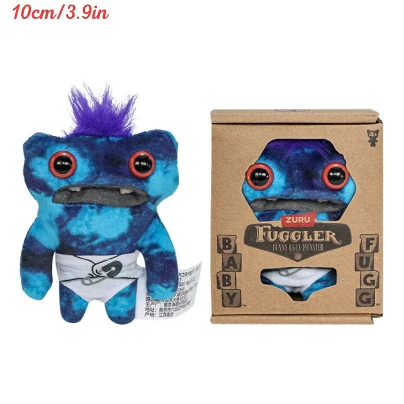 Fuggler Ugly Teeth Monster Plush Toy – Cute Wide-Eyed Collectible Mini Plush Doll (8–9cm)