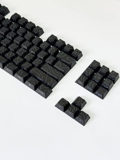 Aurora SideGlow Keycaps – Gradient RGB Shine-Through PBT