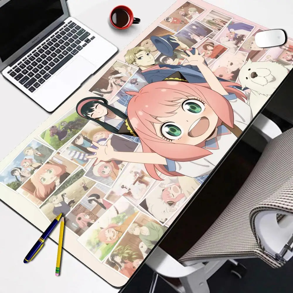 SPY×FAMILY Anya Forger XXL Gaming Mouse Pad (900×400mm) – Kawaii Anime Desk Mat with Anti-Slip Base