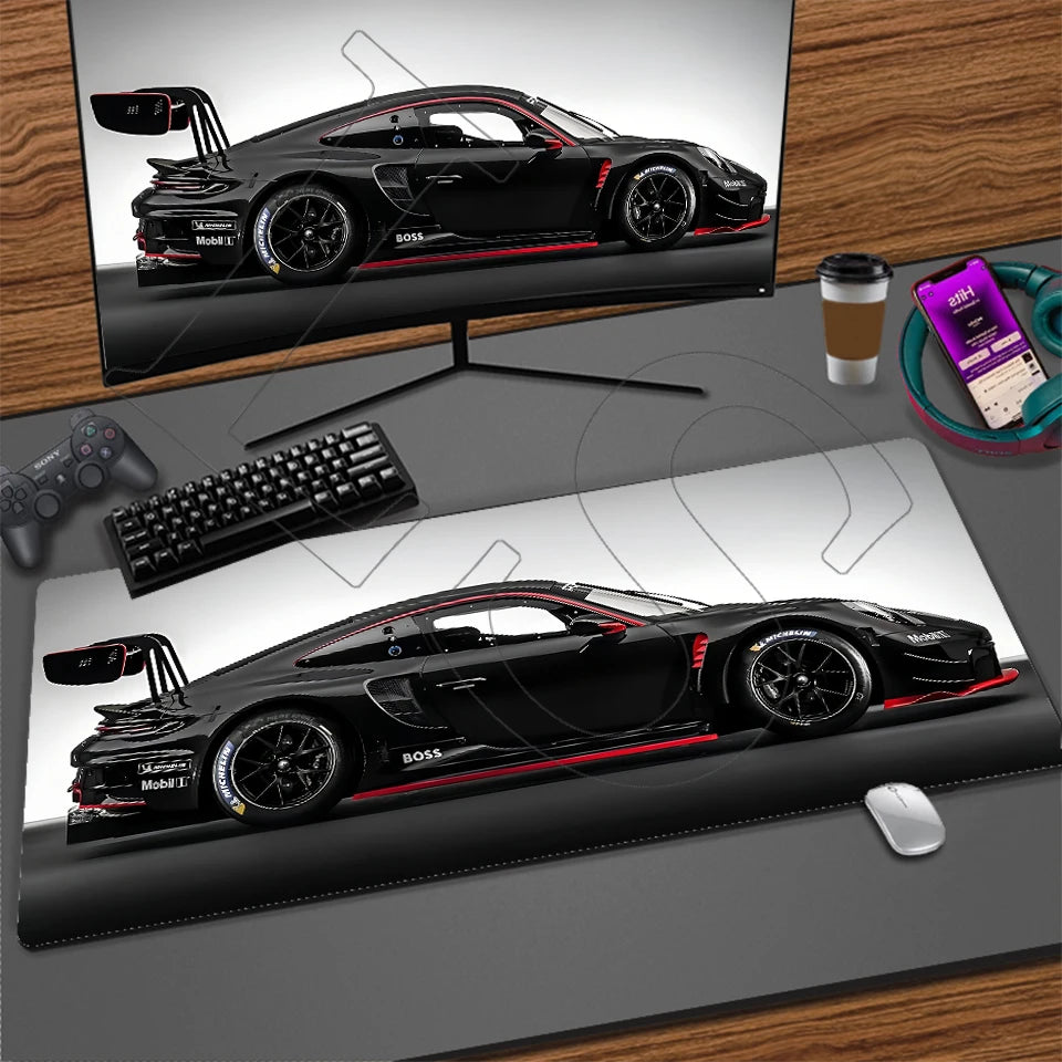 Sports Car XXL Gaming Mouse Pad – Non-Slip Desk Mat