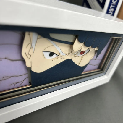 Uchiha Sasuke & Uzumaki Naruto 3D Anime LED Light Box