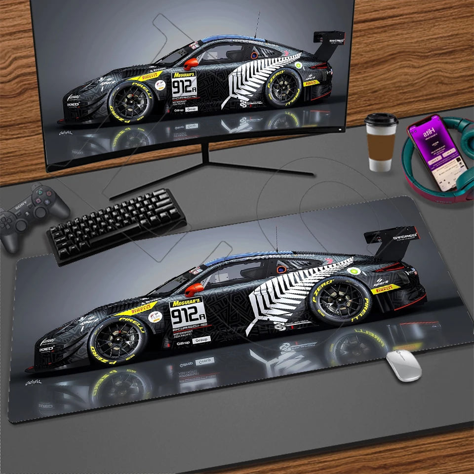 Sports Car XXL Gaming Mouse Pad – Non-Slip Desk Mat