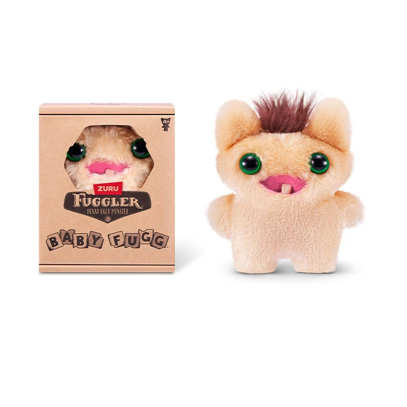 Fuggler Ugly Teeth Monster Plush Toy – Cute Wide-Eyed Collectible Mini Plush Doll (8–9cm)