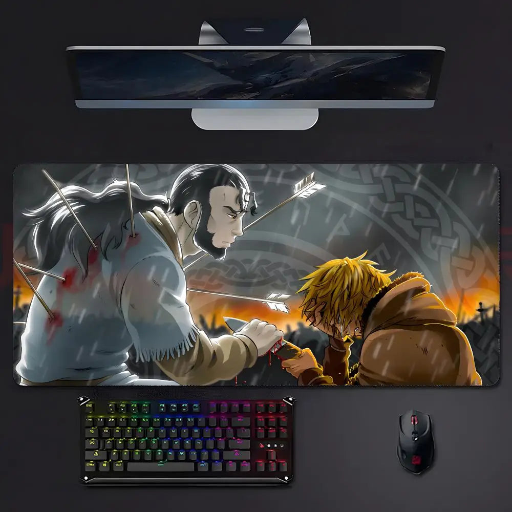 Vinland Saga XL Gaming Desk Mat – LockEdge Edition | Anime Mousepad