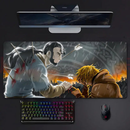 Vinland Saga XL Gaming Desk Mat – LockEdge Edition | Anime Mousepad