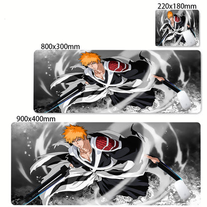 Bleach XXL Gaming Desk Mat – Kurosaki Ichigo Black & White Edition
