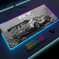 RGB Car Gaming Mouse Pad – LED Desk Mat