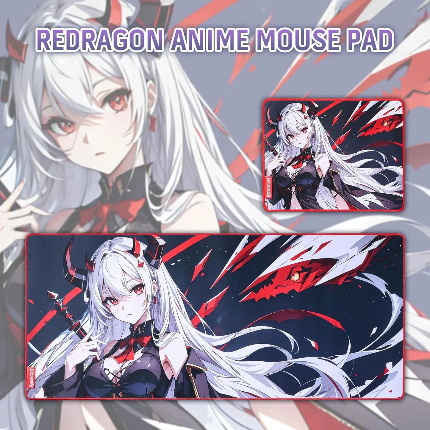 Redragon EISA P047 Anime Gaming Mouse Pad | Anti-Slip | Spill-Resistant | 5mm Thick