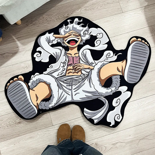 One Piece Gear 5 Luffy Rug – Non-Slip Anime Carpet for Bedroom, Gaming Room & Otaku Decor