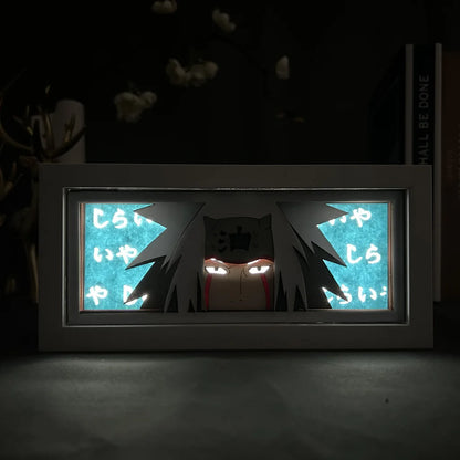 Uchiha Sasuke & Uzumaki Naruto 3D Anime LED Light Box
