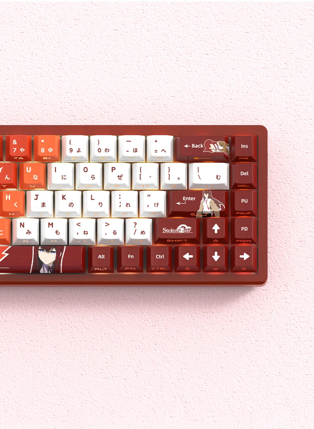 NEON SHOGUN Keycap Set – 129-Key Anime PBT Side-Glow Edition