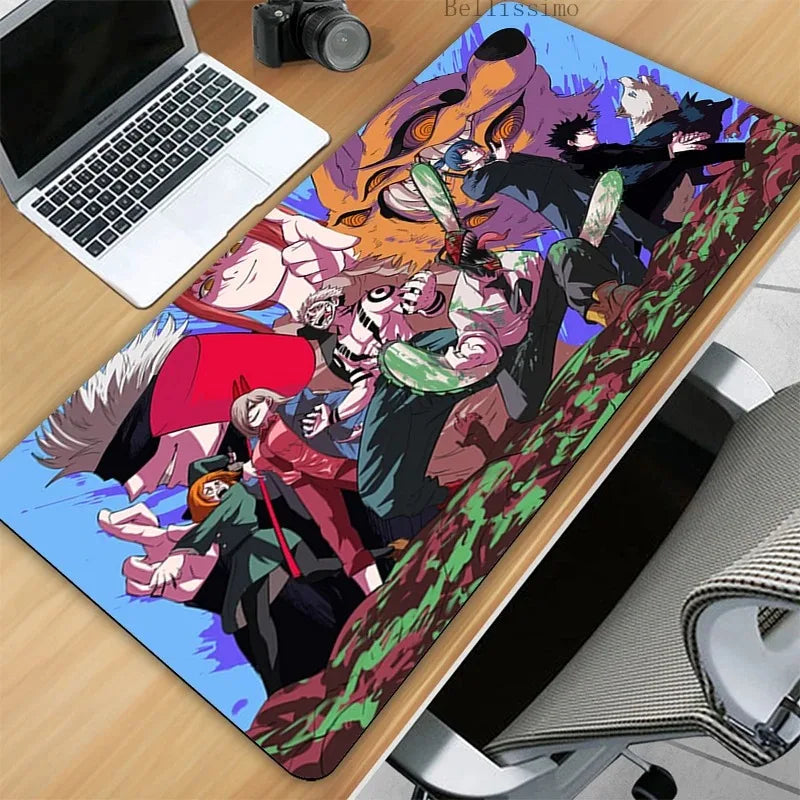 Chainsaw Man XL Gaming Desk Mat – Anime Extended Mousepad