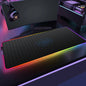 Geometric RGB XXL Gaming Mouse Pad – LED Mouse Mat 90×40cm | Large Non-Slip Desk Mat for PC, Keyboard & Gaming Setup