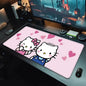 Hello Kitty XXL Gaming Desk Mat – Pink Kawaii Mouse Pad with HD Print, Non-Slip Base & Stitched Edges for Keyboard, PC & Gaming Setup