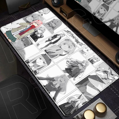 Zero Two Crimson Darling Desk Mat – Darling in the FranXX Anime Mousepad
