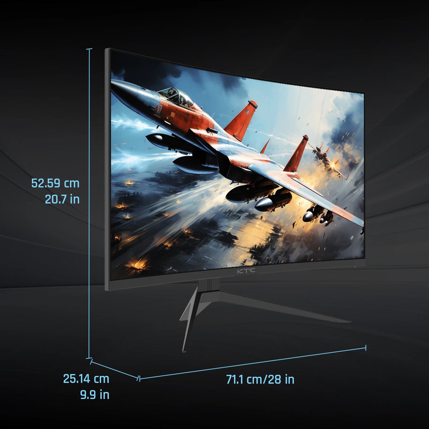 KTC 32” Curved Gaming Monitor 240Hz 1500R 1080P 1ms HDR10 FreeSync G-Sync Compatible – Ultra Smooth Esports Display