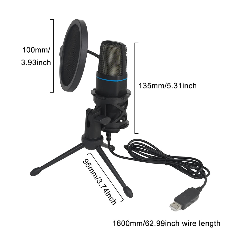 RGB USB Gaming Microphone – Streaming & Podcast Mic