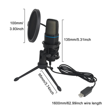 RGB USB Gaming Microphone – Streaming & Podcast Mic