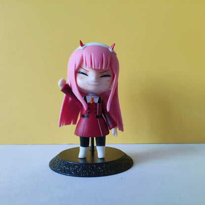 Zero Two Chibi Anime Figure 10 cm – PVC Collectible with Stand