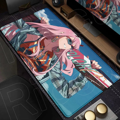 Zero Two Crimson Darling Desk Mat – Darling in the FranXX Anime Mousepad
