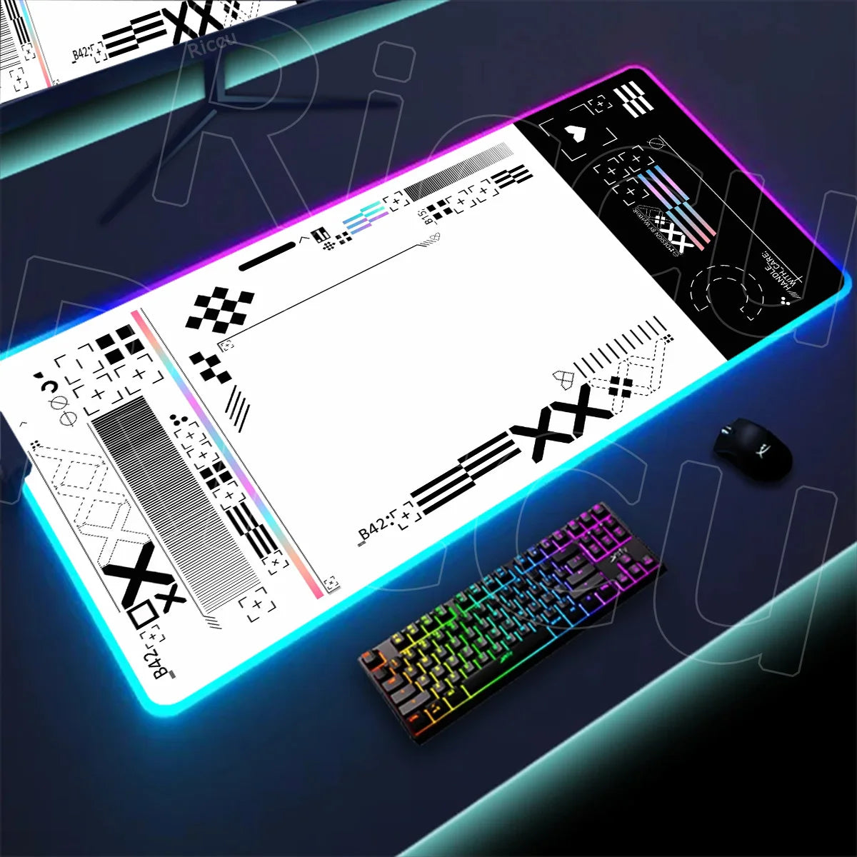 RGB XXL Gaming Mouse Pad – LED Backlit CSGO Desk Mat | Large Non-Slip Keyboard & Mouse Pad for PC Gaming Setup